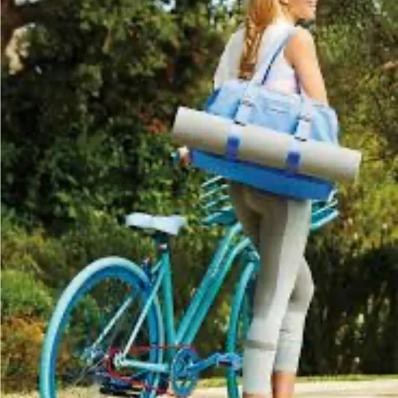 vera bradley preppy poly yoga sport bag - blue - Picture 2 of 10